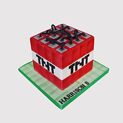 Online Tnt Minecraft Chocolate Cake Gift Delivery In Uae Ferns N Petals