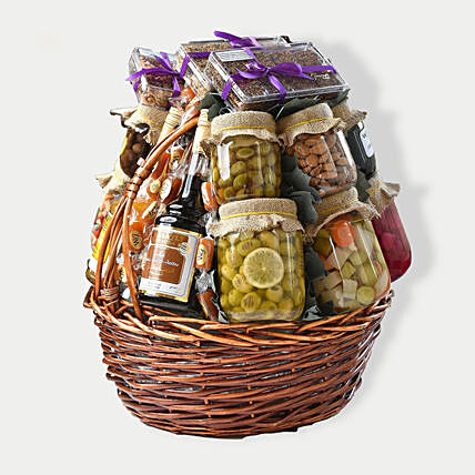 Grand Assorted Sweets and Savoury Snack Basket By Wafi