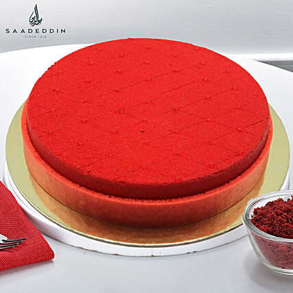 Online Red Velvet Cake Medium 8 Portions Gift Delivery In Saudi Arabia Fnp